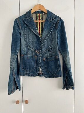 Rare L.A.M.B peplum denim jacket